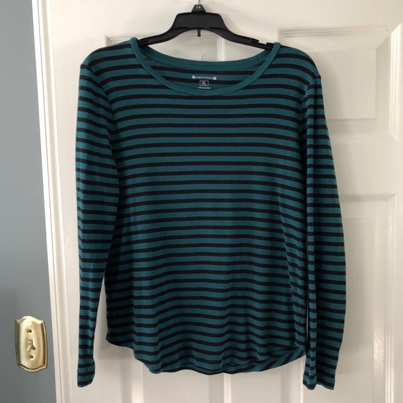 Architect Green/Black Stripe Tee - Picture 2 of 3